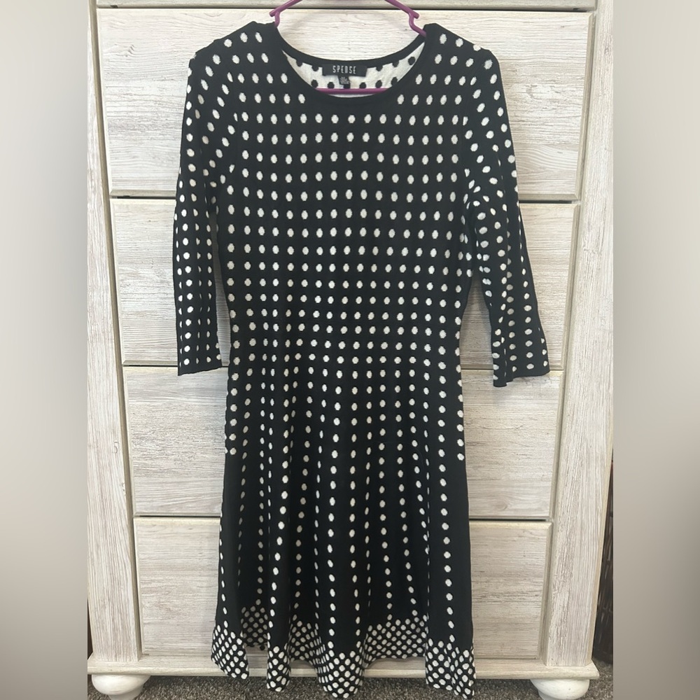 Black and White Polka Dot Dress